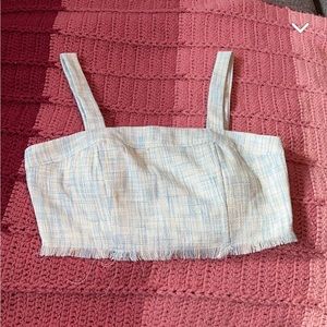 light blue tank top! it has padding and barely worn!